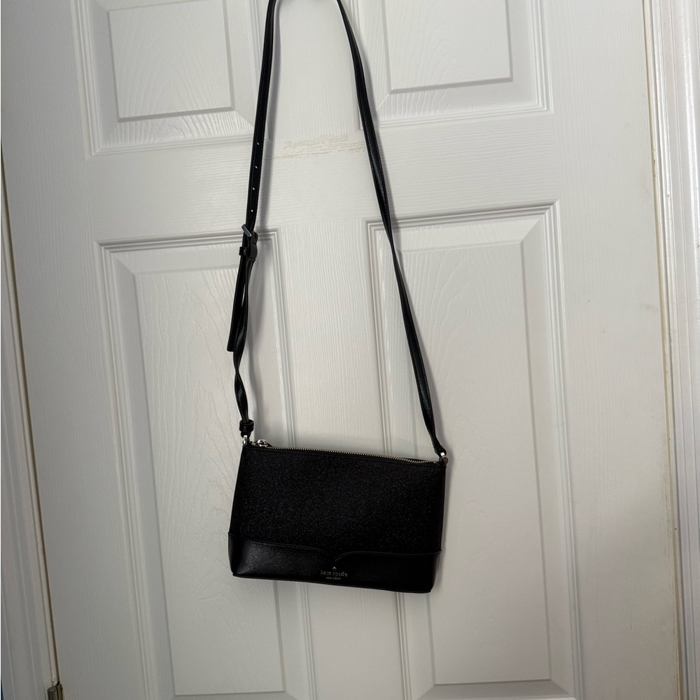 Kate Spade Black Sparkle Crossbody Bag
